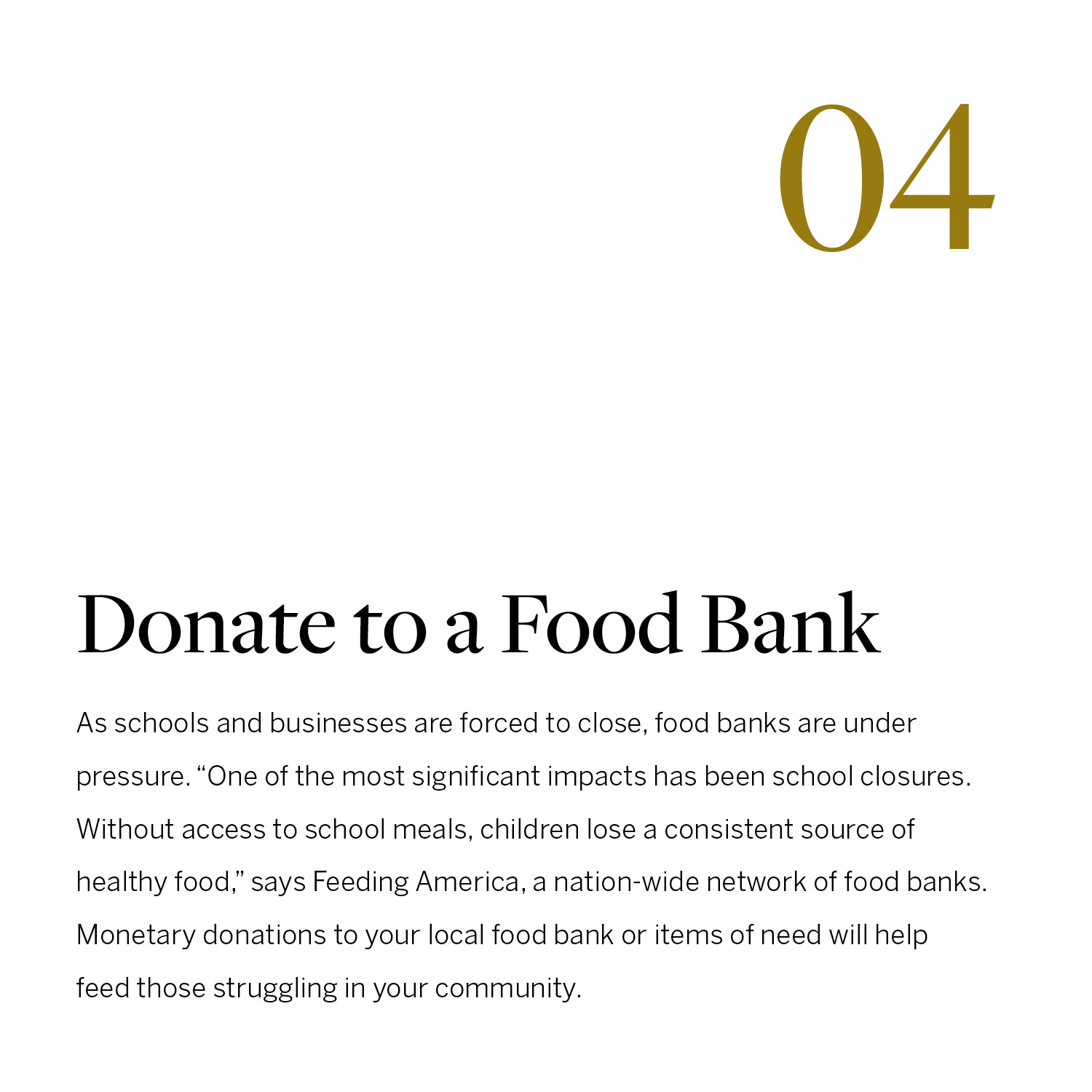 Donate to a Food Bank